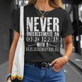 Never Underestimate An Old Man With A Harmonica French Harp Unisex T-Shirt Gifts for Her