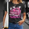 October We Wear Pink Ghosts Pumpkins Breast Cancer Halloween T-Shirt Gifts for Her