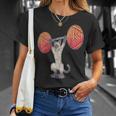 Olympic Snatch Siamese Cat Weightlifting Bodybuilding Muscle T-Shirt Gifts for Her
