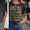Hispanic Heritage Month 2023 National Latino Countries Flag T-Shirt Gifts for Her
