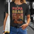 Papa Bear & Cub Design Adorable Father-Son Bonding Unisex T-Shirt Gifts for Her