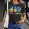Peace Out 3Rd Grade Graduate Tie Dye Last Day Of School Unisex T-Shirt Gifts for Her