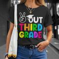 Peace Out 3Rd Grade Happy Last Day Of School Students Unisex T-Shirt Gifts for Her