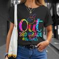 Peace Out 3Rd Grade Hello 4Th Grade Tie Dye Happy First Day Unisex T-Shirt Gifts for Her