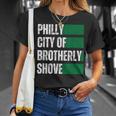 Philly City Of Brotherly Shove American Football Quarterback T-Shirt Gifts for Her