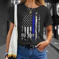 Police Graduation 2023 Back Print Police Academy 2023 Unisex T-Shirt Gifts for Her