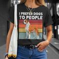 I Prefer Dogs To People Bully Kutta Dog Lovers Owners T-Shirt Gifts for Her