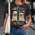 Pride Parade Pugs Love Everyone Lgbt Pugs Gay Pride Lgbt Unisex T-Shirt Gifts for Her