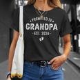 Promoted To Grandpa 2024 Soon To Be First Time Grandfather Unisex T-Shirt Gifts for Her