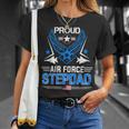 Proud Air Force Stepdad Veteran Pride Gifts Unisex T-Shirt Gifts for Her