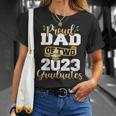 Proud Dad Of Two 2023 Graduates Funny Class Of 2023 Senior Unisex T-Shirt Gifts for Her
