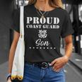 Proud Us Coast Guard Son Us Military Family Gift Funny Military Gifts Unisex T-Shirt Gifts for Her