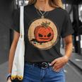 Pumpkin Face Halloween Costume Scary Jack O Lantern T-Shirt Gifts for Her