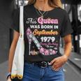 This Queen Was Born In September 1979 Happy 44Th Birthday To T-Shirt Gifts for Her