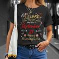 A Queen Was Born On September 21 September 21St Birthday T-Shirt Gifts for Her