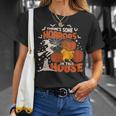 There's Some Horrors In This House Ghost Pumpkin Halloween T-Shirt Gifts for Her