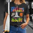There's Some Horrors In This House Halloween Spooky Season T-Shirt Gifts for Her