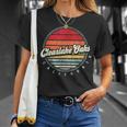 Retro Clearlake Oaks Home State Cool 70S Style Sunset T-Shirt Gifts for Her