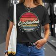 Retro East Schodack Home State Cool 70S Style Sunset T-Shirt Gifts for Her