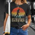 Retro Vintage Best Roller Derby Dad Ever Fathers Day Gift For Mens Gift For Women Unisex T-Shirt Gifts for Her