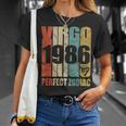 Retro Virgo 1986 32 Yrs Old Bday 32Nd Birthday T-Shirt Gifts for Her