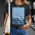Sailboat With Background T-Shirt Gifts for Her