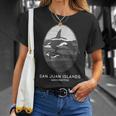 San Juan Islands Washington Orca Whale Souvenir T-Shirt Gifts for Her