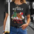 Santa Riding Chow Chow This Is My Ugly Christmas Sweater T-Shirt Gifts for Her