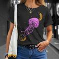 Sea Creature Ocean Animals Moon Space Jellyfish T-Shirt Gifts for Her