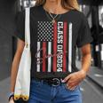 Senior 2024 Class Of 2024 24 American Flag Seniors Unisex T-Shirt Gifts for Her