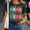 Since July 1966 Ltd Edition Happy 55 Years Of Being Awesome Unisex T-Shirt Gifts for Her