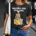 Skeleton Coworker Swagazon Associate Waiting For Vto Like T-Shirt Gifts for Her