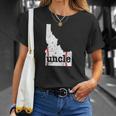 Softball Uncle Idaho Baseball Uncle Unisex T-Shirt Gifts for Her
