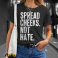 Spread Cheeks Not Hate Gym Fitness & Workout T-Shirt Gifts for Her