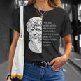 Stoicism Seneca Stoic Philosophy Quote Reality T-Shirt Gifts for Her