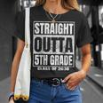 Straight Outta 5Th Grade Graduation Gifts 2030 Fifth Grade Unisex T-Shirt Gifts for Her