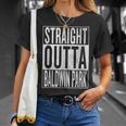 Straight Outta Baldwin Park Great Travel & Idea T-Shirt Gifts for Her
