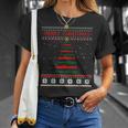 Submarine Navy Military Tree Ugly Christmas Sweater T-Shirt Gifts for Her