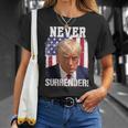 Never Surrender Trump Usa Flag 2024 T-Shirt Gifts for Her