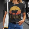 Texas Retro Longhorn Cattle Vintage Texan Cow Herd Lone Star T-Shirt Gifts for Her
