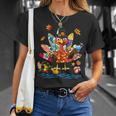 Thanksgiving Turkey Hawaiian On Beach Matching Family Kids Unisex T-Shirt Gifts for Her