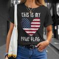 This Is My Pride Flag American Patriotic Fourth 4Th Of July Unisex T-Shirt Gifts for Her