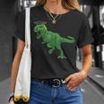 Trex Wearing Graduation Cap Graduate Dinosaur Unisex T-Shirt Gifts for Her