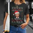 Trump Back Would Be The Best Christmas Ever Ugly Sweater Pjs T-Shirt Gifts for Her