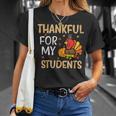 Turkey Thankful For My Students Thanksgiving Fall Teacher T-Shirt Gifts for Her