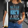 Never Underestimate A Boy With A Bow Arrow Archery Archer T-Shirt Gifts for Her