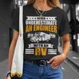 Never Underestimate An Engineer With An Rv Camping T-Shirt Gifts for Her