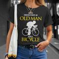 Never Underestimate An Old Man With A Bicycle Ride T-Shirt Gifts for Her