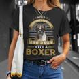 Never Underestimate An Old Man With A Boxer Dog Dad T-Shirt Gifts for Her