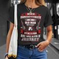 Never Underestimate An Old Us Veteran Born In January T-Shirt Gifts for Her